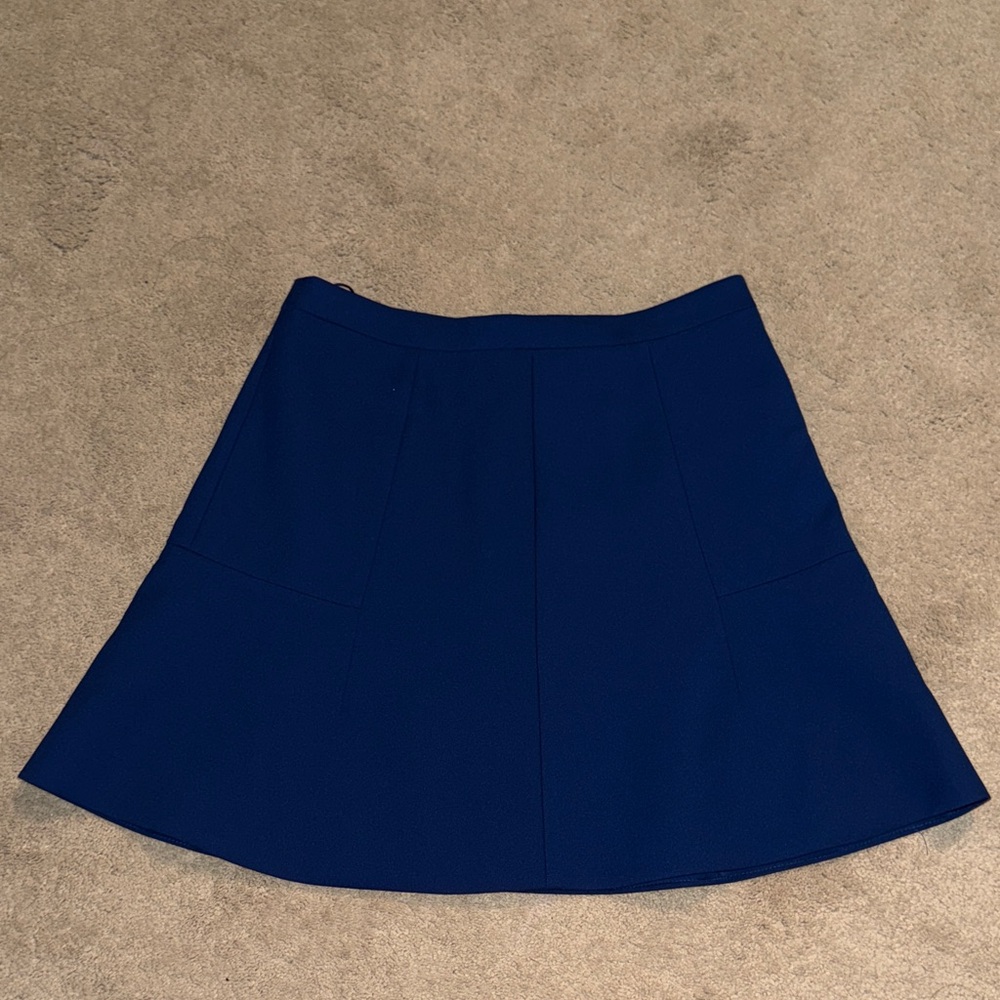 J. Crew Cobalt Blue A-Line Skirt size 0